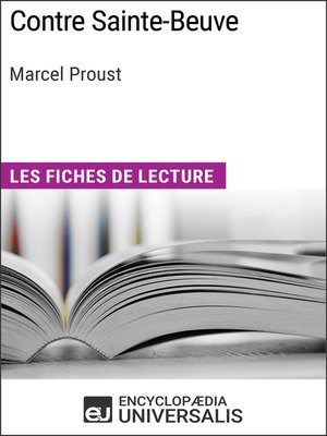 cover image of Contre Sainte-Beuve de Marcel Proust